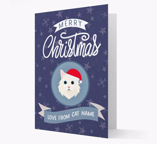 Merry Christmas: Personalized {breedCommonName} Card